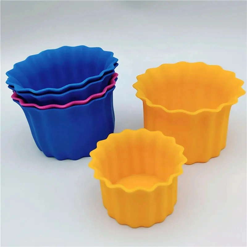 Custom Tart Flower Cup Cake Mold Silicone Cupcake Mould