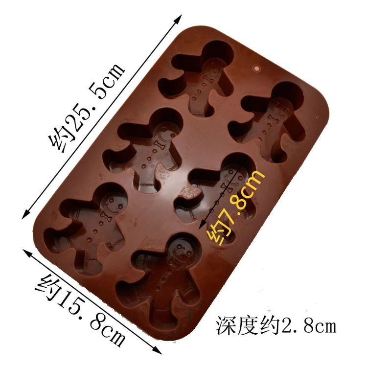 Christmas Gingerbread Silicone Mold DIY Ice Tray Chocolate Biscuit Mold Baking Tools Cake Decoration Accessories