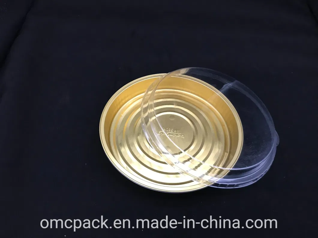 275ml Disposable Gold Color Aluminum Foil Muffin Cups, Round Pans