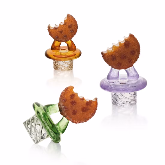 Esigo High End Glass Carp Cap Muffin Cake Accessori per fumatori